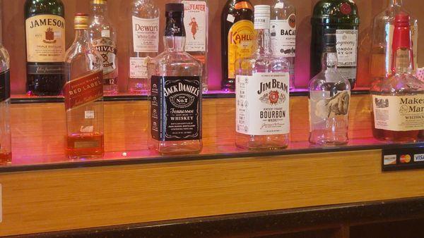 This is the "bar" which, if you look carefully, is full of empty bottles.  WTF!?!?