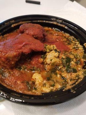 Egusi Stew with goat