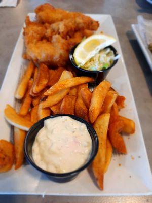 Fish and chips, $17.99.