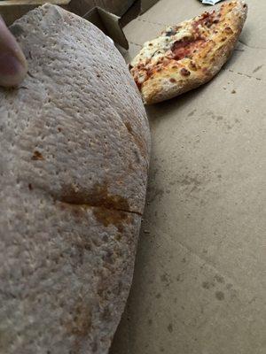 No crisp on this well done crust.