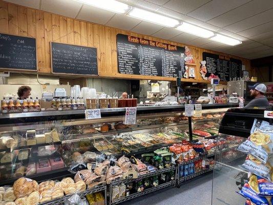 Great homemade sandwich and salad selection!