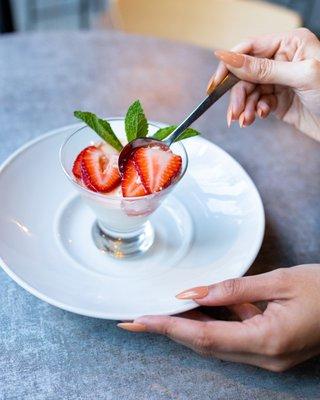 Strawberry Panna Cotta