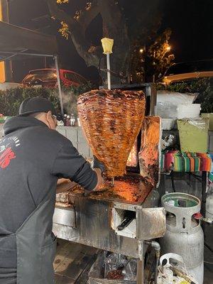 Al pastor spit