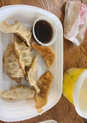 The gyoza (fried dumplings) is my favorite! The veggie fried rice- steamed veggies- chicken in garlic sauce- egg rolls- spring rolls