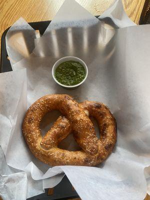 Mozzarella & Tomato Stuffed Pretzel