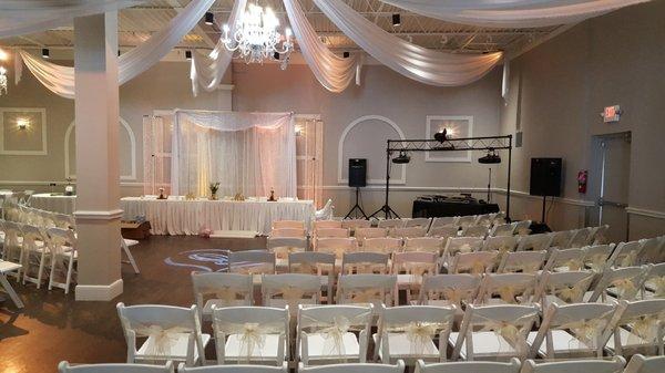 Host your wedding ceremony here at no additional fee.