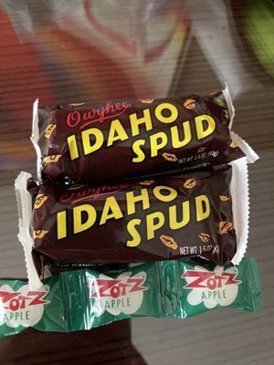 Idaho Spud  marshmellow and Zotz Apple