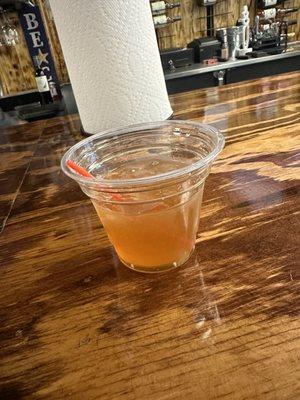 South Gate Drink- dusse, peach, grand marnier