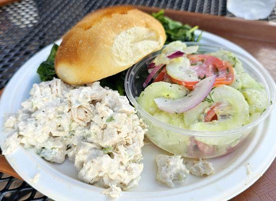 Three salad plate