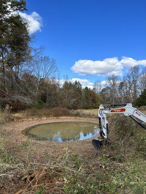 Pond cleaning / mucking