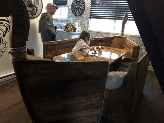 Longship dining table was definitely a hit