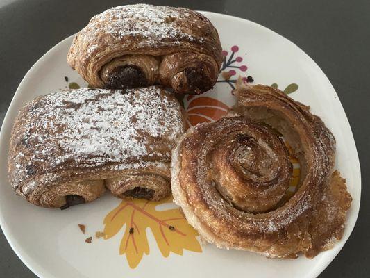 Good pastries with good coffee.