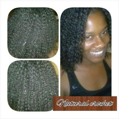 Natural crochet braids