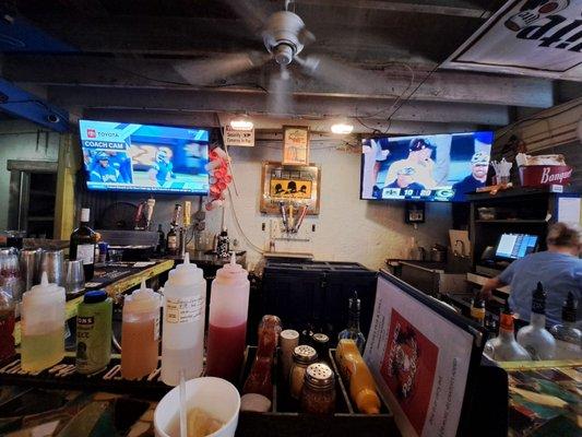 Indoor bar area