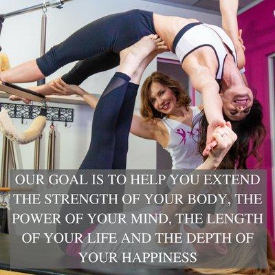 Our Goal is to help you extend the strength of your body, the power of your mind, the length of your life and the depth of your happiness.