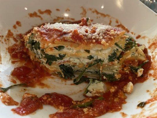 Look at all those yummy layers in the lasagna.