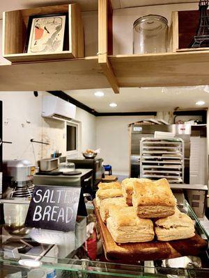 Salted bread, perfect to pair with eggs or avocado