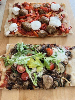 Sausage and veggie pano - offered at San Mateo Farmer's Market (Saturday am only)