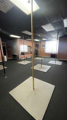 A separate entity, located in the established Pole, Barre, Fitness studio