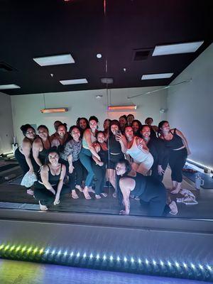 Private bday yoga class for my sister's bday