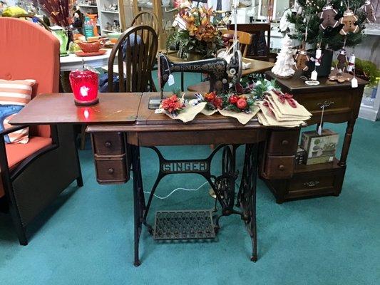 Lois' Antiques and Collectibles has beautiful vintage and repurposed furniture!