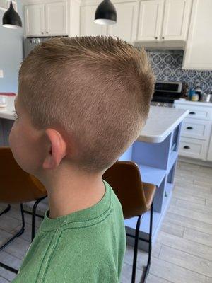 Great fade crew cut for kids