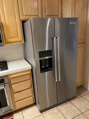 Our new KitchenAid refrigerator.