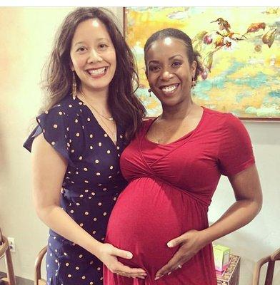 Beautiful mama rocking 36 weeks.
 @michellesiazonacupuncture