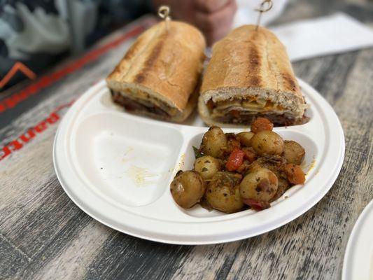 Famed brisket sandwich