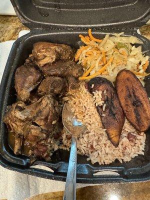 Brown Stew Chicken Plate