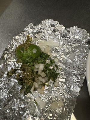 Rotted cilantro