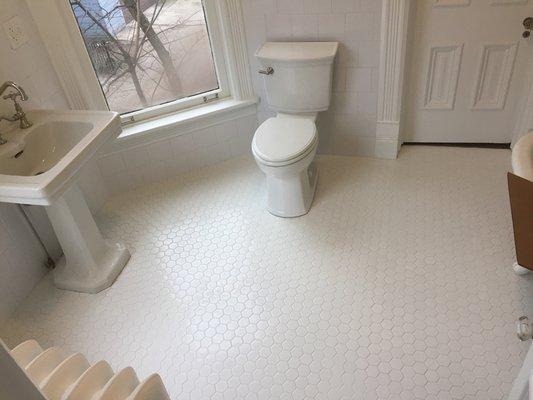 150 year old Bathroom remodel in Evanston