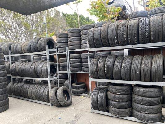 Many tires to choose from