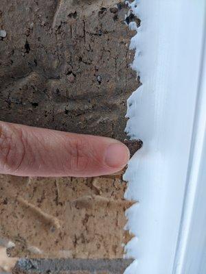 No reason to smear the caulk into the brick which can not be removed.