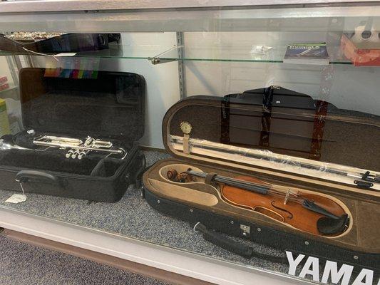 We carry a selection of band and orchestra instruments appropriate for students of all ages.