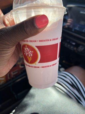 Strawberry milkshake