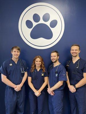 The Metro Paws Veterinarians.