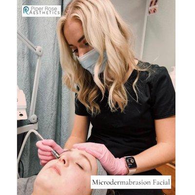 Restore your skin's natural glow with our microdermabrasion treatment at Piper Rose Spa Aesthetics...