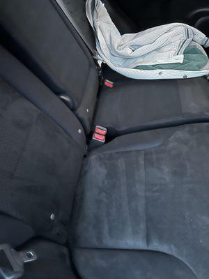 After - a backseat that almost looks a different color than before!