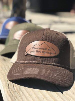 Hats in gift shop