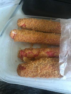 Fried crab sticks