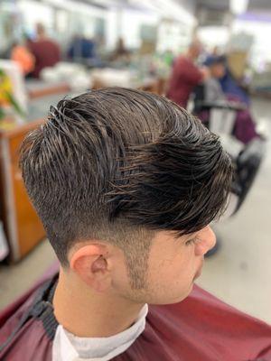 Regular  man hair cut long frontal