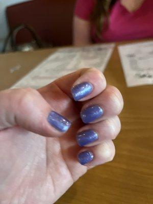 Periwinkle gel mani