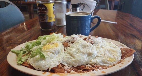 I really like chilaquiles, my favorites, 100% recommended33.