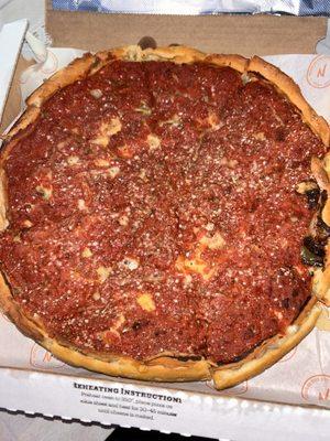 Deep dish pizza.