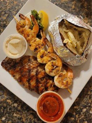 Grilled catfish & grilled shrimp