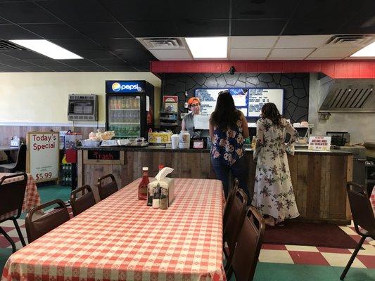 Front counter ordering area