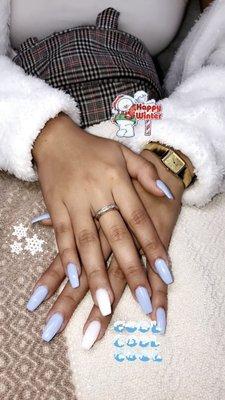 Lovely nails, tips with nexgen .