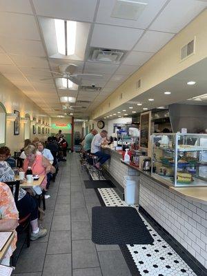 View when you enter through the front of the restaurant