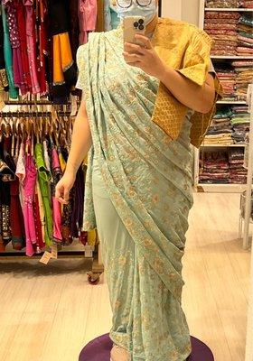 Sari with blouse I brought in